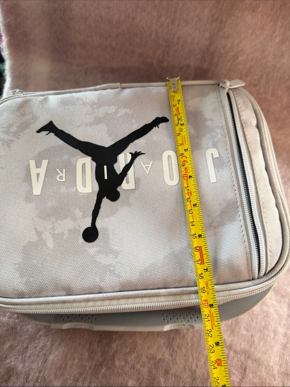 Jordan Gray Camo Toiletry Bag with Black Jumpman